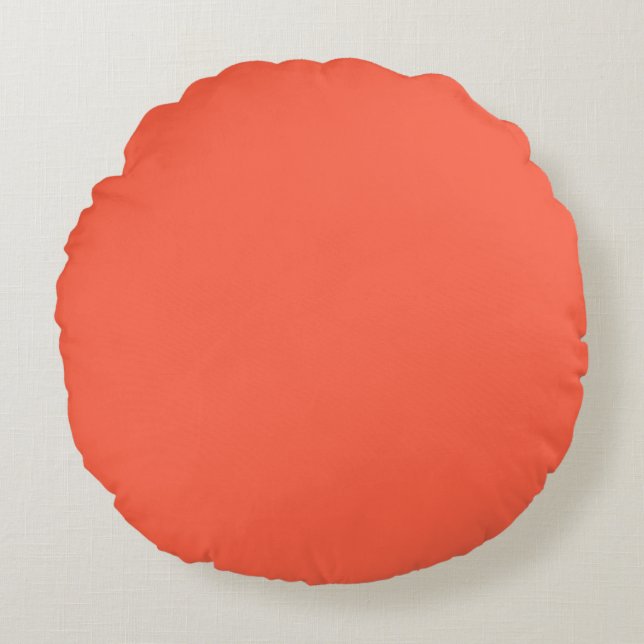 Coussins Ronds Rouge tomate (Devant)