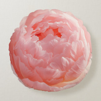 Coussins Ronds Round Pillow – Pink Flower Bloom | Custom Home Dec