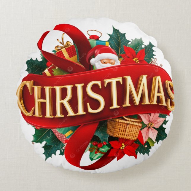 Coussins Ronds Round Throw Pillow (16") (Devant)