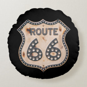 Coussins Ronds Route Vintage 66