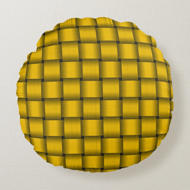 Coussins Ronds Ruban Or (Devant)