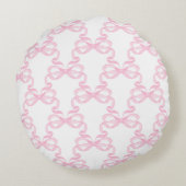 Coussins Ronds Ruban rose personnalisé (Dos)