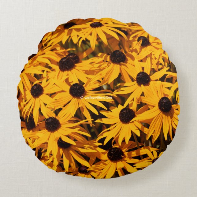 Coussins Ronds Rudbeckia Fulgida / Orange Coneflower (Devant)