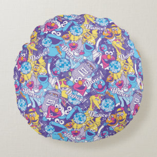 Coussins Ronds Rue Sésame  Motif de danse Super