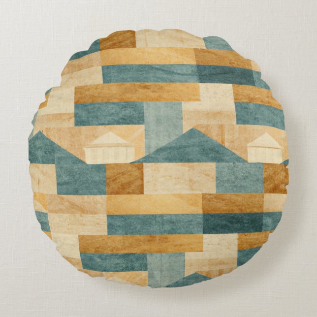 Coussins Ronds Rustique/Cabine/Lodge/Montagne (Devant)