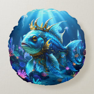 Coussins Ronds Sa Majesté le Poisson