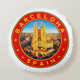 Coussins Ronds Sagrada Familia Barcelone