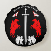 Coussins Ronds Saint George's Day (Dos)