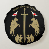 Coussins Ronds Saint George's Day (Dos)