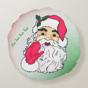 Coussins Ronds Santa Claus personnalisable