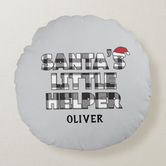 Coussins Ronds Santa's Little Helper Personalized  (Devant)