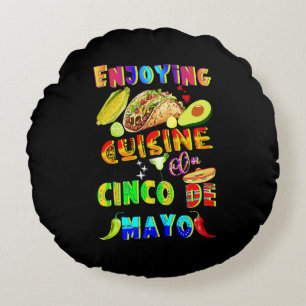Coussins Ronds Savourez Une Cuisine Sur Le Cinco De Mayo