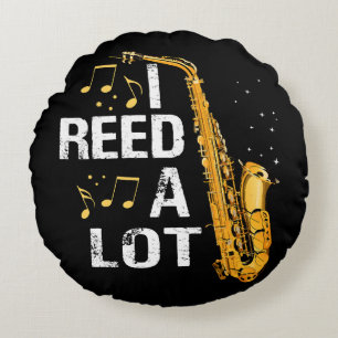 Coussins Ronds Saxophone drôle