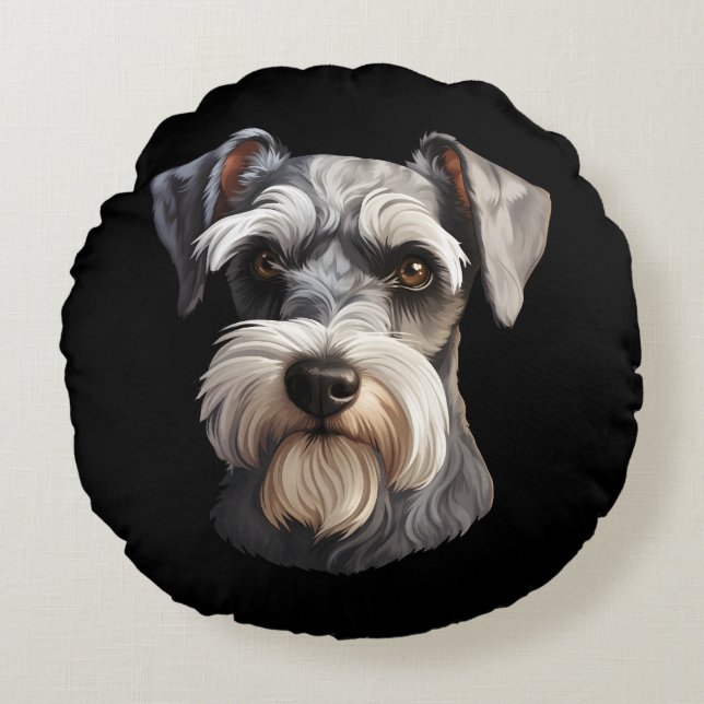 Coussins Ronds Schnauzer miniature (Devant)