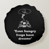 Coussins Ronds Sci-Fi smart animaux "Hungry Frog Dreams" (Dos)