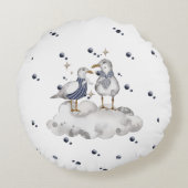Coussins Ronds Seagull Adventure Baby - Nautical Nursery (Dos)