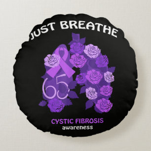 Coussins Ronds Sensibilisation à la mucoviscidose Just Breathe