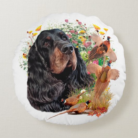Coussins Ronds Setter Gordon (Devant)