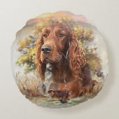 Coussins Ronds Setter irlandais - Oiseau Dog Ultimate Upland (Dos)