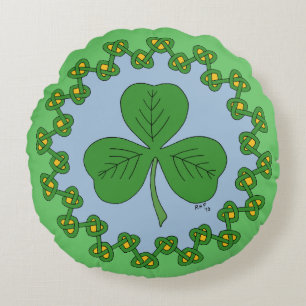 Coussins Ronds Shamrock et réseau