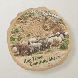 COUSSINS RONDS SHEEP SUR HILLSIDE/HEURE DU PAN : SHEEP COMPTABLE