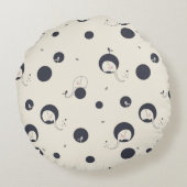 Coussins Ronds Shy Elephant Motif (Dos)