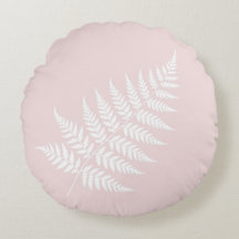 Silhouette de fougère rose blanche élégante