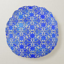 Silver Grey Blue Dancing Solls Motif