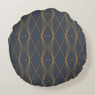 Coussins Ronds Simple, élégant, cool, motif graphique en ligne te