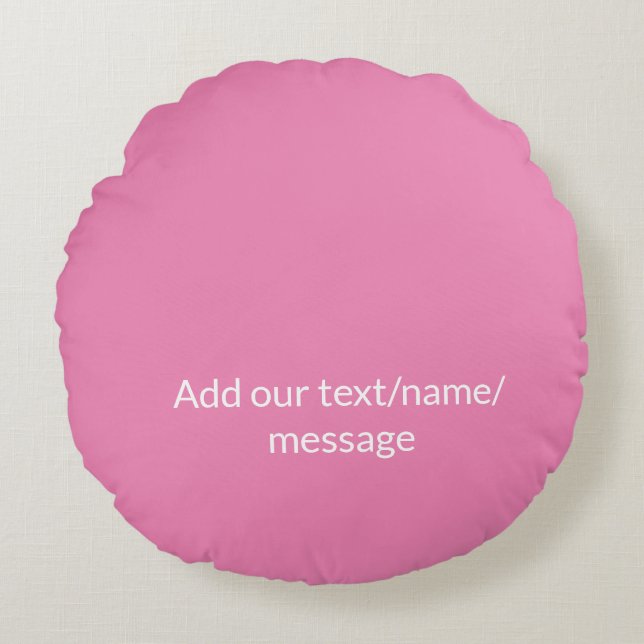 Coussins Ronds Simple et minimal ajouter votre parties scintillan (Devant)