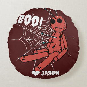 Coussins Ronds Simple Happy Halloween boo éffrayant voodoo doll