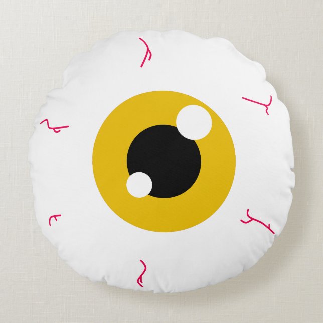Coussins Ronds Simple Hazel Eyeball (Devant)