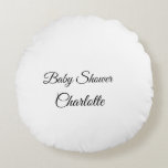 Coussins Ronds SIMPLE MINIMAL.CUTIE ADD NAME BABY baby shower Thr<br><div class="desc">Conception</div>