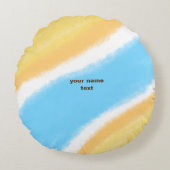 COUSSINS RONDS SIMPLE MODERNE MODERNE MONOGRAM STYLE ÉLÉGANT FOUR (Devant)