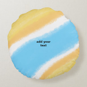 COUSSINS RONDS SIMPLE MODERNE MODERNE MONOGRAM STYLE ÉLÉGANT FOUR