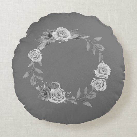 COUSSINS RONDS SIMPLE MODERNE MODERNE MONOGRAM STYLE ÉLÉGANT FOUR (Devant)