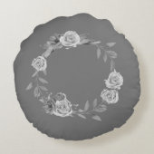 COUSSINS RONDS SIMPLE MODERNE MODERNE MONOGRAM STYLE ÉLÉGANT FOUR (Dos)