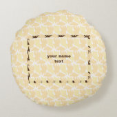 COUSSINS RONDS SIMPLE MODERNE MODERNE MONOGRAM STYLE ÉLÉGANT FOUR (Dos)