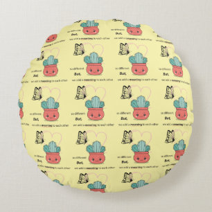 Coussins Ronds So Different, Parfait Ensemble - mignon couple d'a