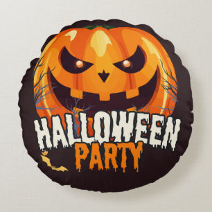 Coussins Ronds Soirée Halloween – Création de citrouilles de Jack