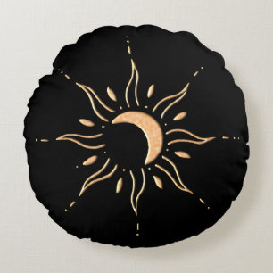 Coussins Ronds Soleil d'or