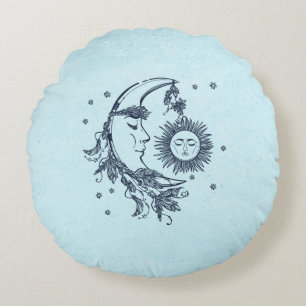 Coussins Ronds Soleil et Lune