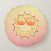 Coussins Ronds Soleil souriant (Dos)