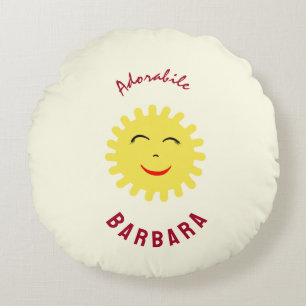 Coussins Ronds Soleil souriant