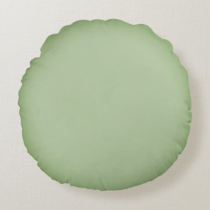 Coussins Ronds Solid Jade Green Celadon 
