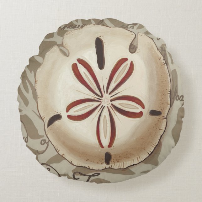 Coussins Ronds Sonnet de bord de mer III (Devant)