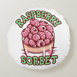 Coussins Ronds Sorbet framboise