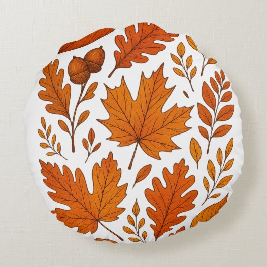 Coussins Ronds Sorcière de chat gingembre - Joli design d'Hallowe (Dos)