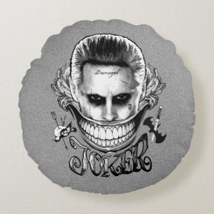 Coussins Ronds Sourire de joker du peloton   de suicide