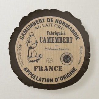 Coussins Ronds Souvenir de France : Le camembert